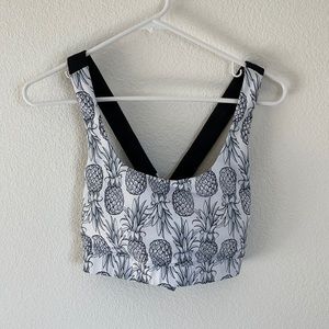 love fitness pineapple cross cross bra